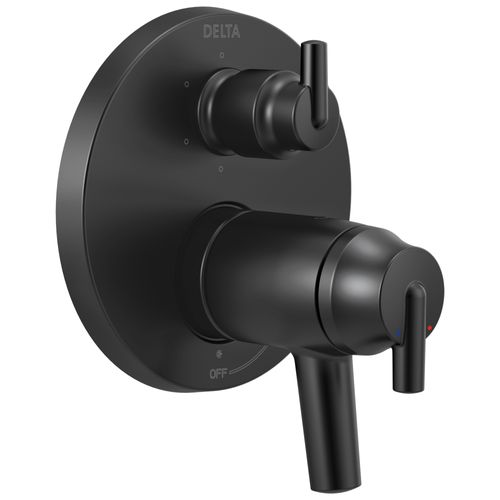 Main product image of Trinsic Contemporary TempAssure 17T Series Valve Trim with 6-Setting Integrated Diverter (Matte Black), T27T959-BL
