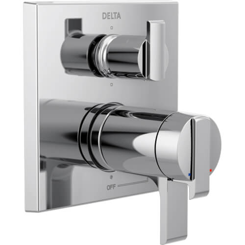 Main product image of Angular Modern TempAssure 17T Series Valve Trim with 6-Setting Integrated Diverter, T27T967