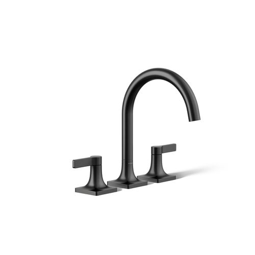 Main product image of Venza Two Handle Deck Mount Bathroom Faucet, Trim Only (Matte Black), K-T28131-4-BL