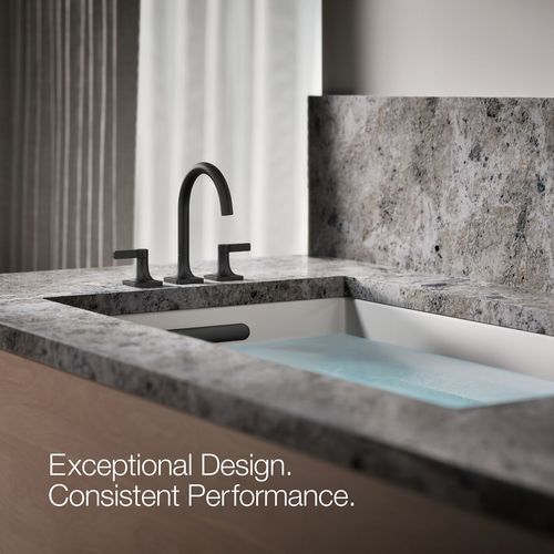 Main product image of Venza Two Handle Deck Mount Bathroom Faucet, Trim Only (Matte Black), K-T28131-4-BL