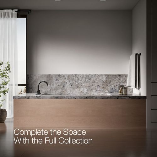 Main product image of Venza Two Handle Deck Mount Bathroom Faucet, Trim Only (Matte Black), K-T28131-4-BL