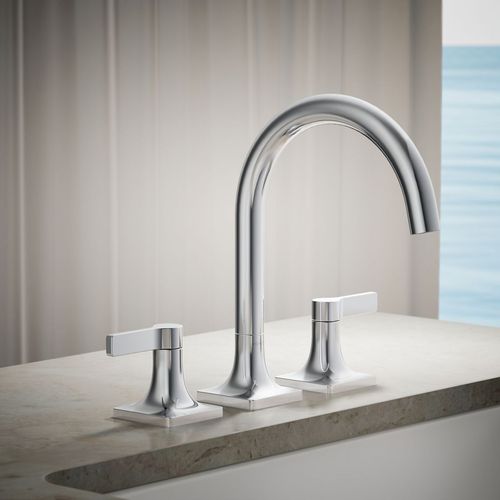 Main product image of Venza Two Handle Deck Mount Bathroom Faucet, Trim Only (Polished Chrome), K-T28131-4-CP