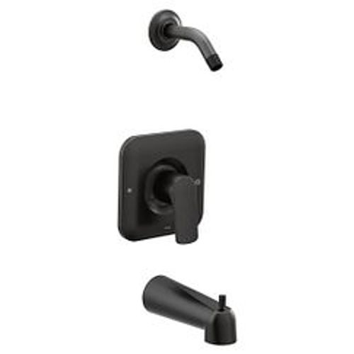 Main product image of Rizon Matte Black Posi-Temp Tub/Shower, no Shower Head, 2.5 gpm, T2813NHBL