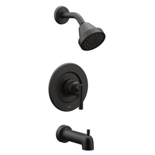Main product image of Gibson Posi-Temp Tub and Shower Trim, Eco-Performance (Matte Black)