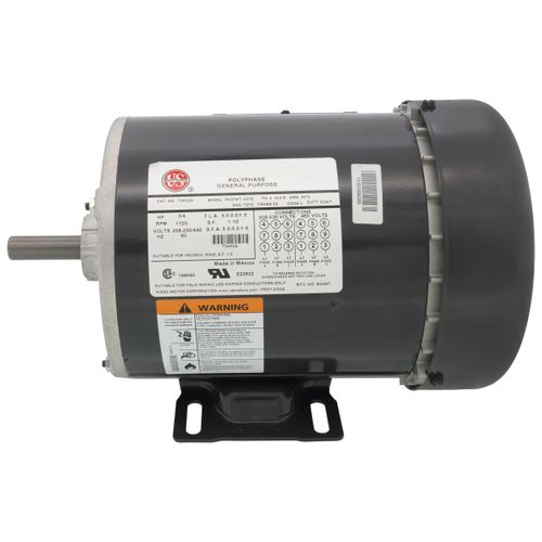 Main product image of 3-Phase TEFC General Purpose Motor, 56 (208-230/460V, 3/4 HP 1800 RPM)