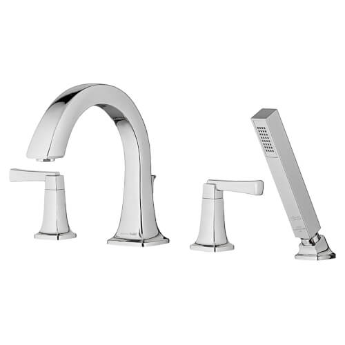 Main product image of Townsend Bathtub Faucet With Lever Handles and Personal Shower for Flash Rough-In Valve (Polished Chrome)