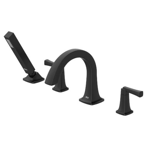 Main product image of Townsend Bathtub Faucet With Lever Handles and Personal Shower for Flash Rough-In Valve (Matte Black)