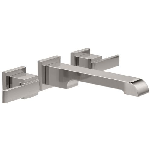 Main product image of Ara Two Handle Wall Mount Bathroom Faucet Trim, 1.20 GPM (Stainless), T3567LF-SSWL