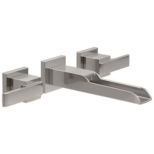 Main product image of Ara Two Handle Wall Mount Channel Bathroom Faucet Trim, 1.20 GPM (Stainless), T3568LF-SSWL