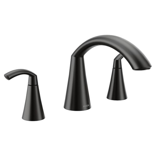 Main product image of Glyde 2 Handle Roman Tub Faucet, T373BL (Matte Black)