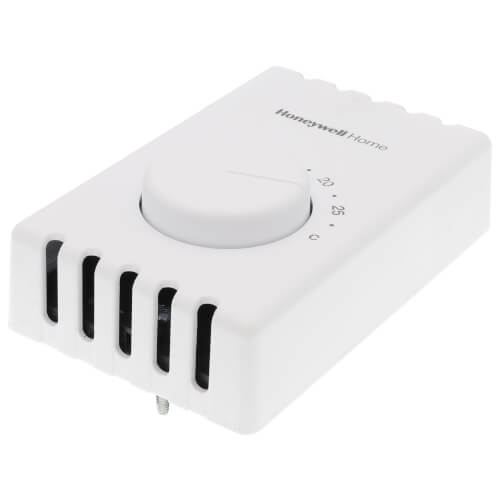 T410 White, Electric Heat Celsius Thermostat, SPST w/ Bimetal Snap Acting Switch, T410A1021