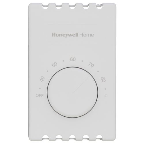 Main product image of T410 White, Electric Heat Thermostat, w/ Pos Off Switch, T410B1004
