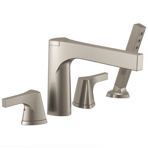 Main product image of Zura Roman Tub with Hand Shower Trim (Stainless), T4774-SS