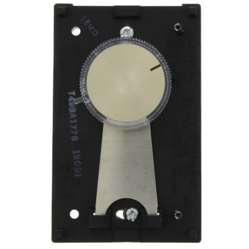 T498 Beige Electric Heat Thermostat, w/ Range Stops