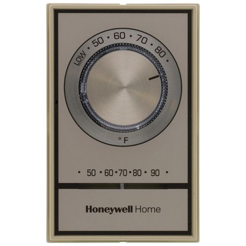 Main product image of T498 Beige Electric Heat Thermostat, w/ Range Stops, T498A1778