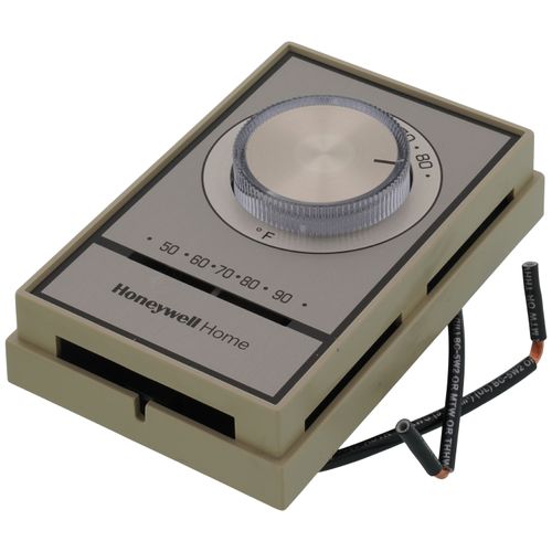 Main product image of T498 Beige Electric Heat Thermostat, w/ Range Stops, T498A1778