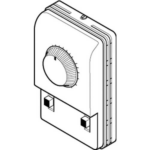 T511F TAC Erie T511F 24v On/Off Digital Thermostat w/ 3 Speed Fan