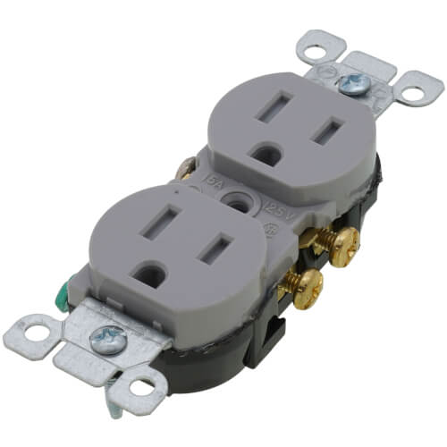 Main product image of Tamper Resistant Duplex Receptacle - Gray (15A, 125V)
