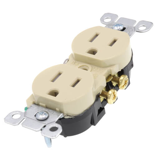 T5320-I - Leviton T5320-I - Tamper Resistant Duplex Receptacle, 15A ...