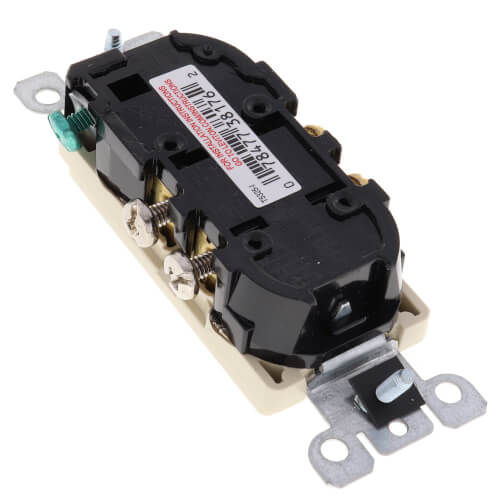 Main product image of Decora Tamper Resistant Duplex Receptacle w/ Quickwire & Self-Grounding, 15A - Ivory (125V)