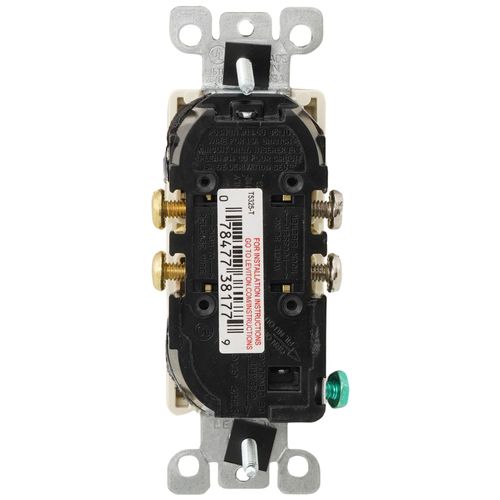 T5325-T - Leviton T5325-T - Decora Tamper Resistant Duplex Receptacle W ...