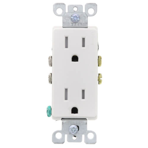 T5325 W Leviton T5325 W Decora Tamper Resistant Duplex Receptacle W