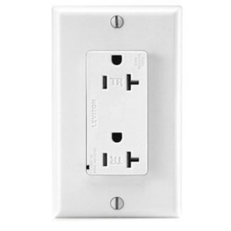 Main product image of Decora Plus Tamper Resistant Surge Protective Duplex Receptacle/Outlet - White (20A, 125V, 2P)