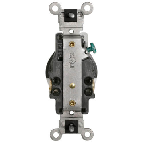 Main product image of Heavy-Duty Tamper Resistant Single Receptacle Outlet, 20A, NEMA 6-20R - White (250V)