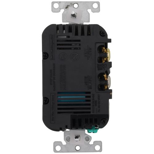 Main product image of Decora Tamper-Resistant Combination Duplex Receptacle w/ USB Chargers, 15A, NEMA 5-15R - Black (125V)