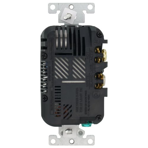 Main product image of Decora Tamper Resistant Duplex Receptacle Outlet and 5.1A USB Charger - Black (15A, 125V)