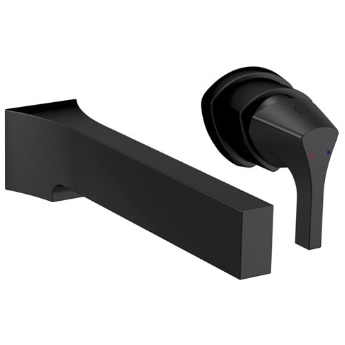 Main product image of Zura Single Handle Wall Mount Bathroom Faucet Trim, 1.20 GPM (Matte Black), T574LF-BLWL