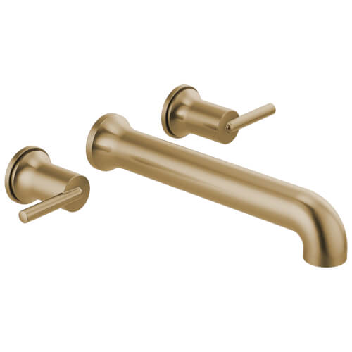 Main product image of Trinsic 2-Handle Wall Mounted Tub Filler (Champagne Bronze), T5759-CZWL