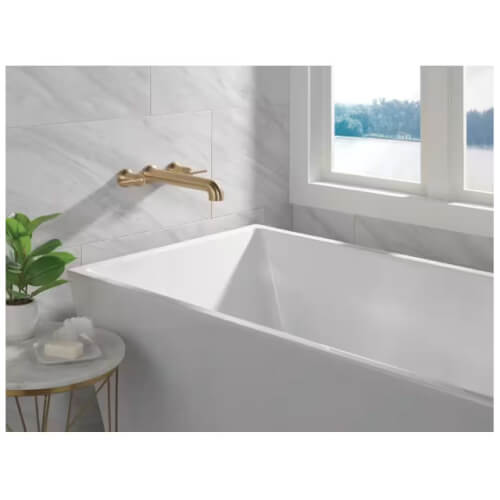 Main product image of Trinsic 2-Handle Wall Mounted Tub Filler (Champagne Bronze), T5759-CZWL