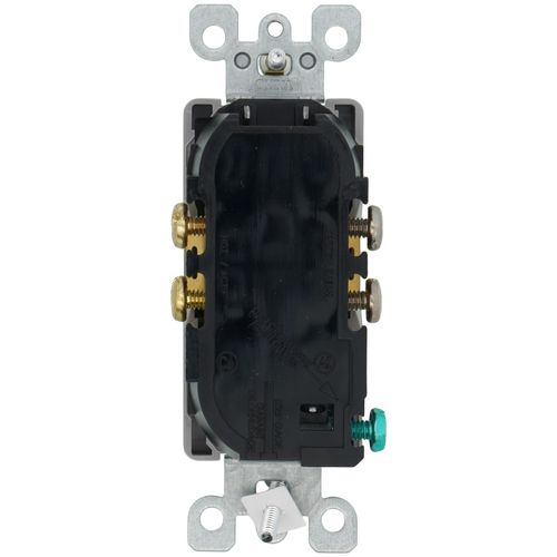 thumbnail interactive-video image 1 of Leviton Tamper-Resistant Decora Duplex Receptacle – Light Almond – 20A – T5825-T 1 of 5