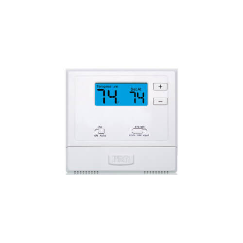 Main product image of T601-2 Non-Programmable Thermostat w/ 2 sq. in Display (1H/1C)