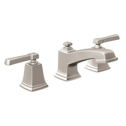 Main product image of Boardwalk Spot Resist Brushed Nickel 2 Handle Bathroom Trim/Faucet Only, Widespread, T6220SRN
