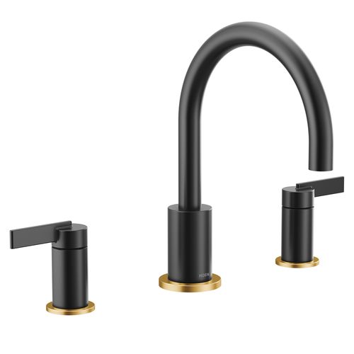 Main product image of Cia 2 Handle Roman Tub Faucet (Matte Black), T6223BL