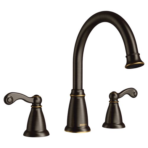 Main product image of Deck Mounted Roman Tub Filler Trim w/ Lever Handles, T624BRB (Mediterranean Bronze)