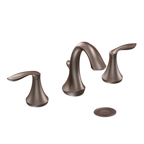 Main product image of Eva Oil Rubbed Bronze 2 Handle High Arc Bathroom Faucet w/ M-pact Valve And Drain, T6420ORB-9000-L