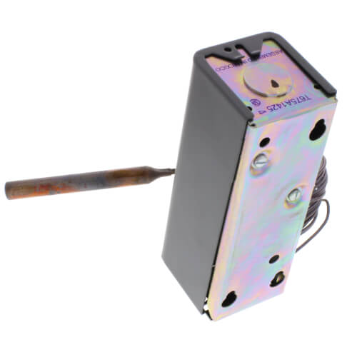 Main product image of Remote bulb Commercial Temperature Controller, 55 F to 175 F, 20 ft. capillary, Copper bulb sensing element