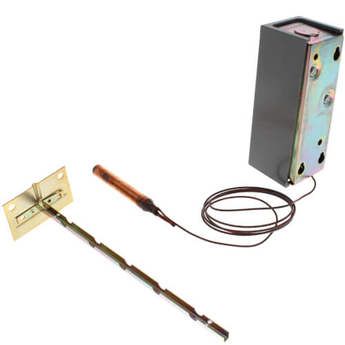 Main product image of Remote bulb Commercial Temperature Controller, 55 F to 175 F, 5 ft. capillary, Copper bulb sensing element