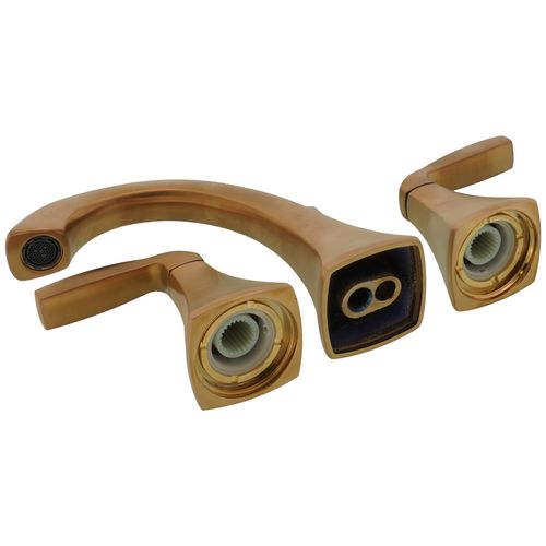 Main product image of Voss Two Handle High Arc Bathroom Faucet (Brushed Gold), T6905BG