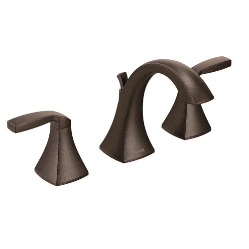 Main product image of Voss Oil Rubbed Bronze 2 Lever Handle High-arc Bathroom Faucet w/ M-pact Valve, KLVO-D-T6905ORB