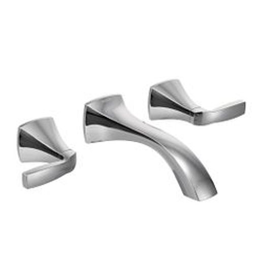 Main product image of Voss 2 Handle Wall Mount Bathroom Faucet, Lever Handles (Chrome), T6906