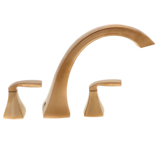Main product image of Voss Two-Handle High Arc Roman Tub Faucet - Brushed Gold, T693BG