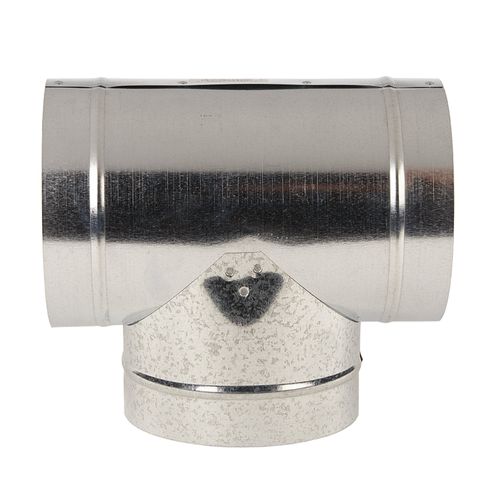 Main product image of 6" 30 Ga Galvanized Connector Tee, T6X6X6