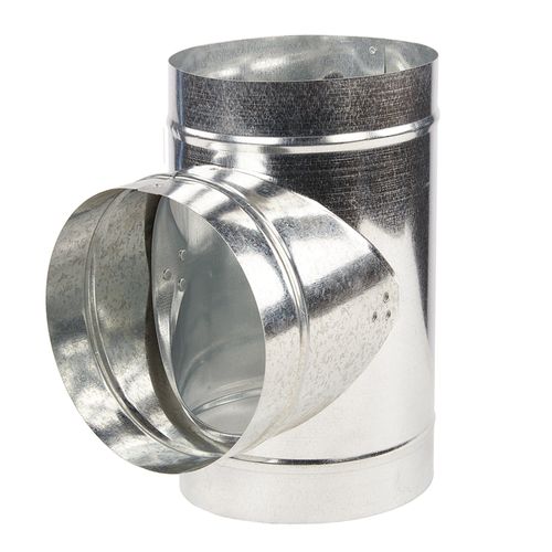 Main product image of 6" 30 Ga Galvanized Connector Tee, T6X6X6