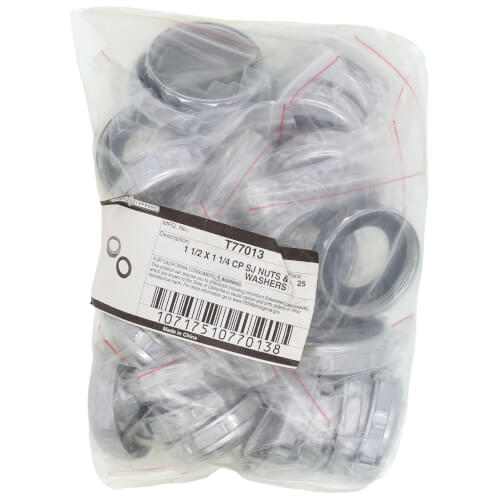 Main product image of 1-1/2" x 1-1/4" Die Cast Slip Joint Nut & Washer (Box of 25)