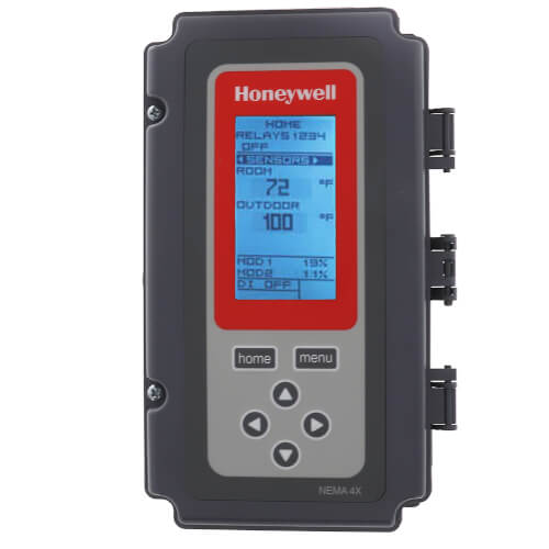 Main product image of Electronic Temp Controller w/ 2 Temp Inputs, 4 SPDT Relays, 1 Sensor, NEMA 4X Enclosure