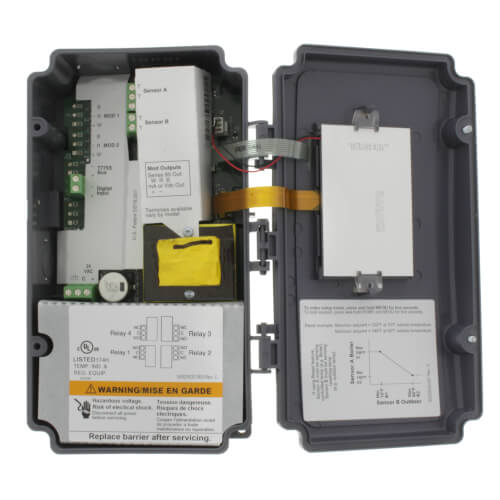 Main product image of Electronic Temp Controller w/ 2 Temp Inputs, 4 SPDT Relays, 2 Sensors